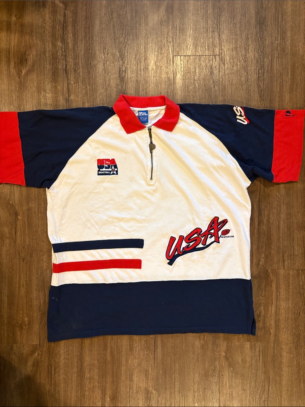 Vintage 1995 team USA basketball men’s XL 
polo